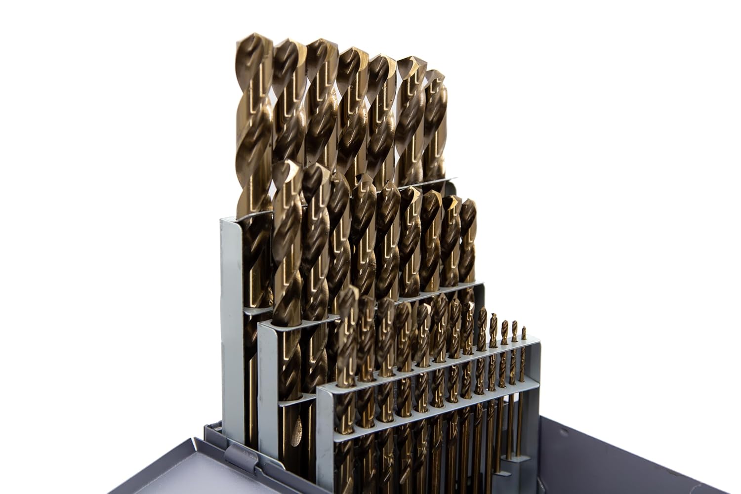 Drill America 29 Piece m42 Cobalt Drill Bit Set (1/16" - 1/2" X 64ths), D/ACO Series