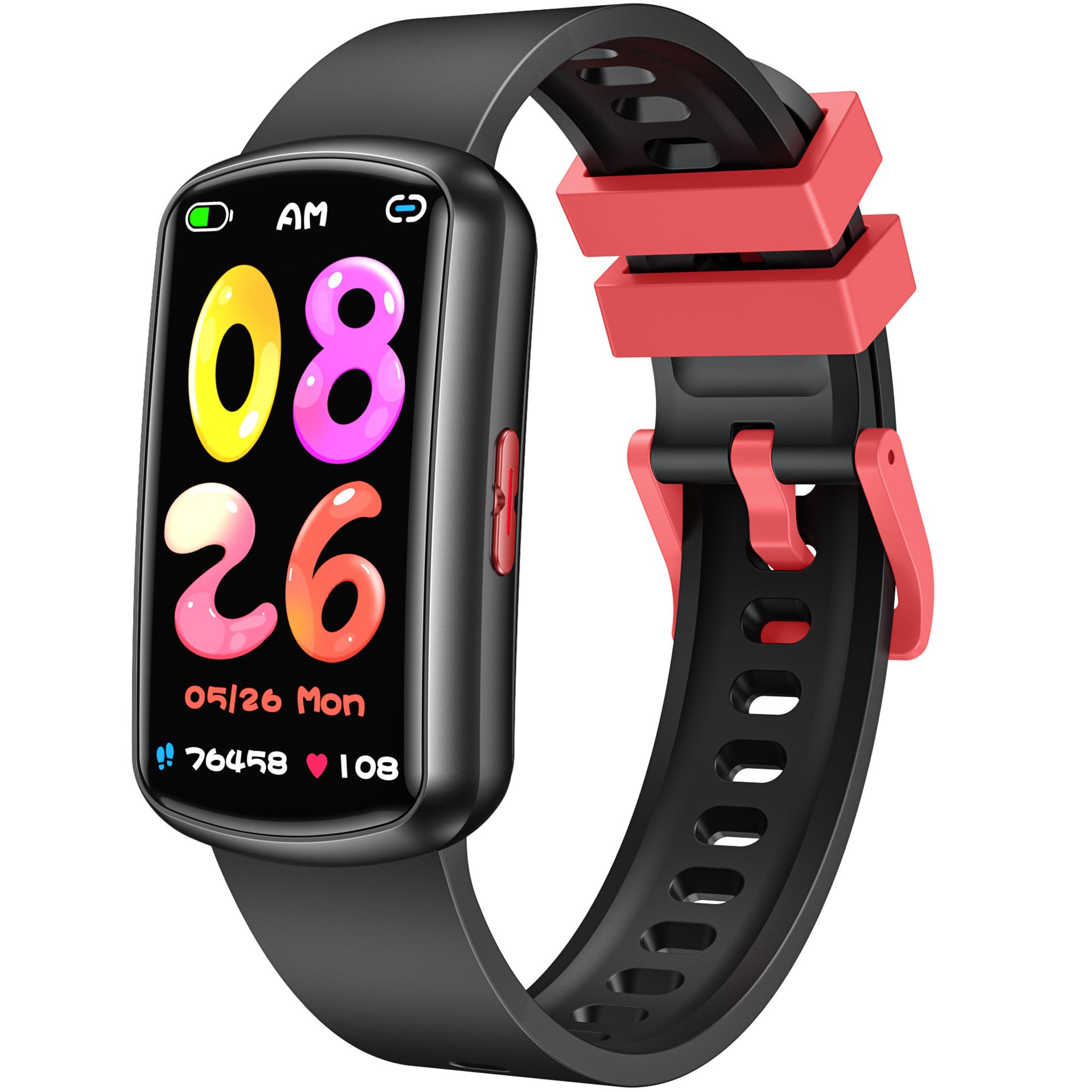 Reloj Inteligente Niños Smartwatch con Deportivo: 1.47" TFT Pantalla Táctil Smart Watch Niña Impermeable IP67 Smartwatch Chico con SpO2 Presión Arterial Sueño Monitorización 200mAh para Android iOS