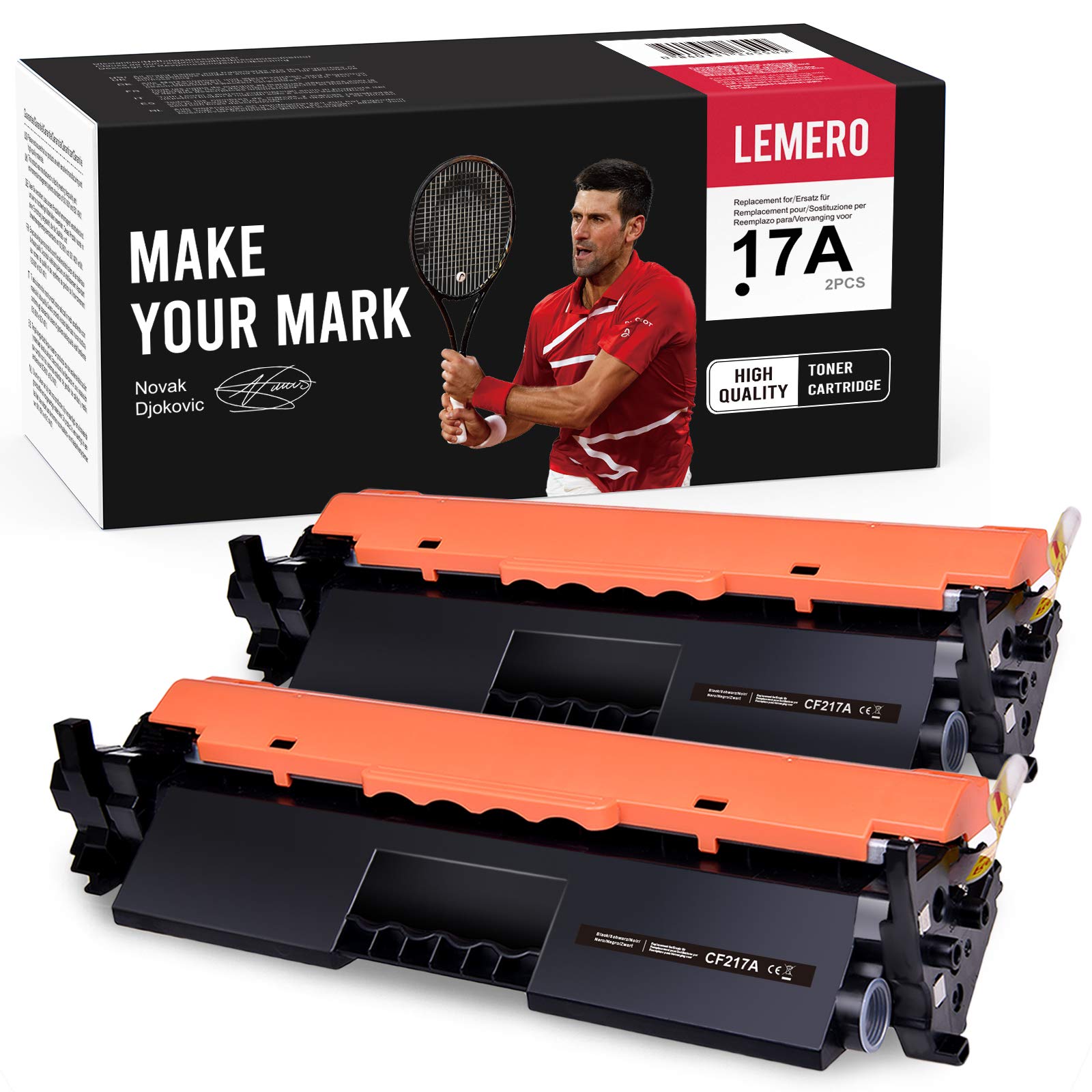 2 LEMERO Compatible HP CF217A 17A Cartuchos de Toner [con Chip] para  Laserjet Pro M102A M102W HP Laserjet Pro MFP M130a M130nw M130fn M130fw  Impresora,Negro : Amazon.es: Informática