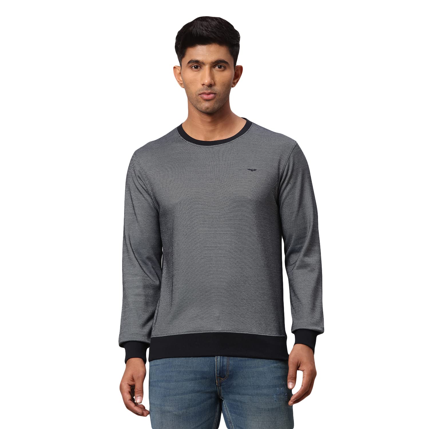 Cotton Blend Men Crew Neck Sweatshirt-image-12