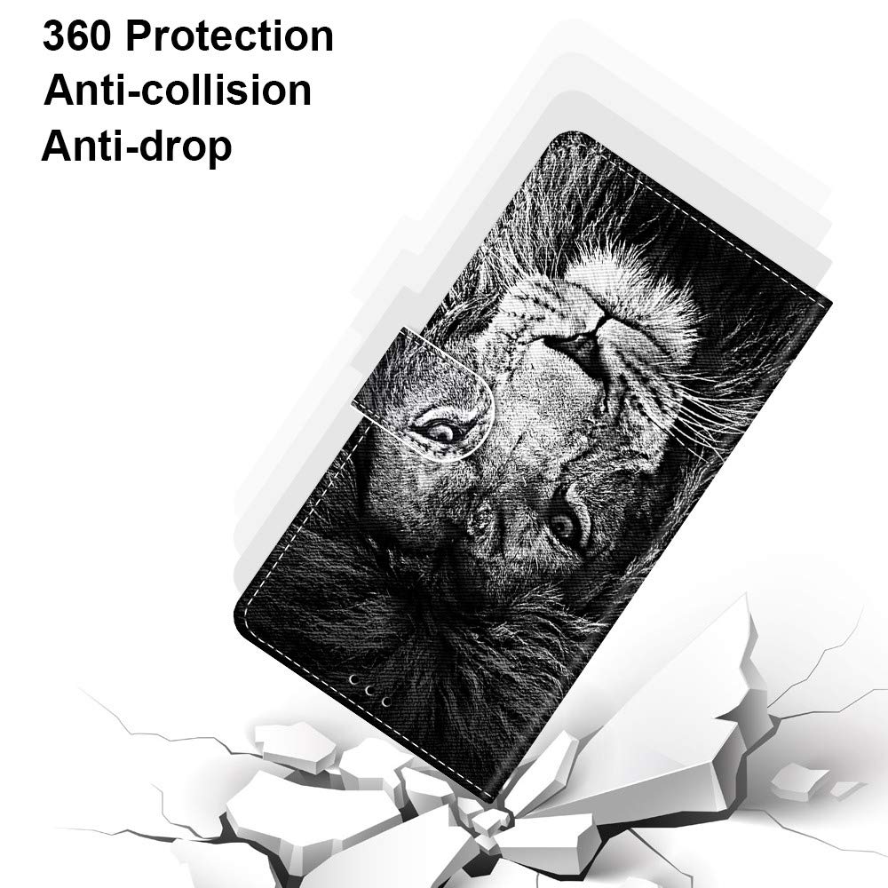 DiaryTown Cover A Libro Per OPPO A16/A55/A54 Con Stampata Stella - Custodia In Pelle PU Con Porta Carte E Supporto - 2