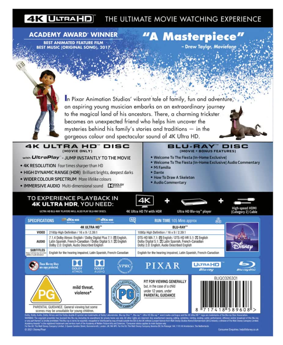 その他 Coco/ [Blu-ray] z2zed1b Coco (Blu-ray, 2017), Animated Children Disney Movie