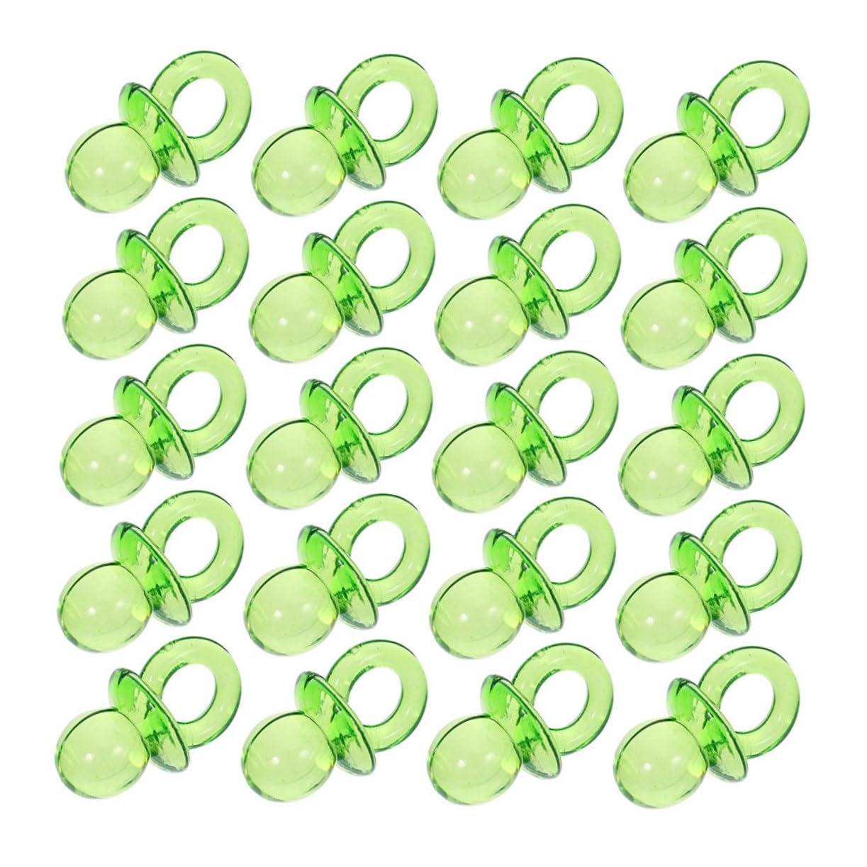 KOMBIUDA Mini Baby Pacifiers for Baby Shower 200pcs Acrylic Decorations Versatile Baby Shower Table Decor