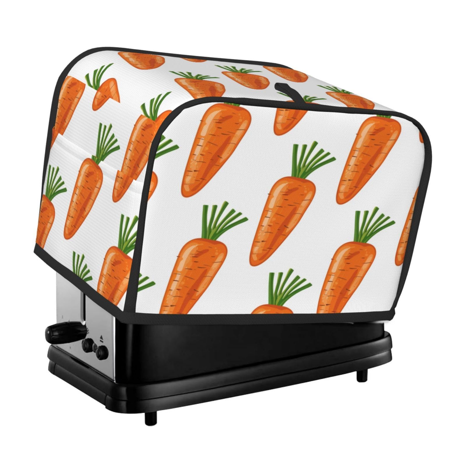 Smazdfxx Color-2 Carrot Toaster Cover 2 Slice Toaster Covers Colorful Bread Maker Cover Kitchen Small Appliance Covers Kitchen Accessories