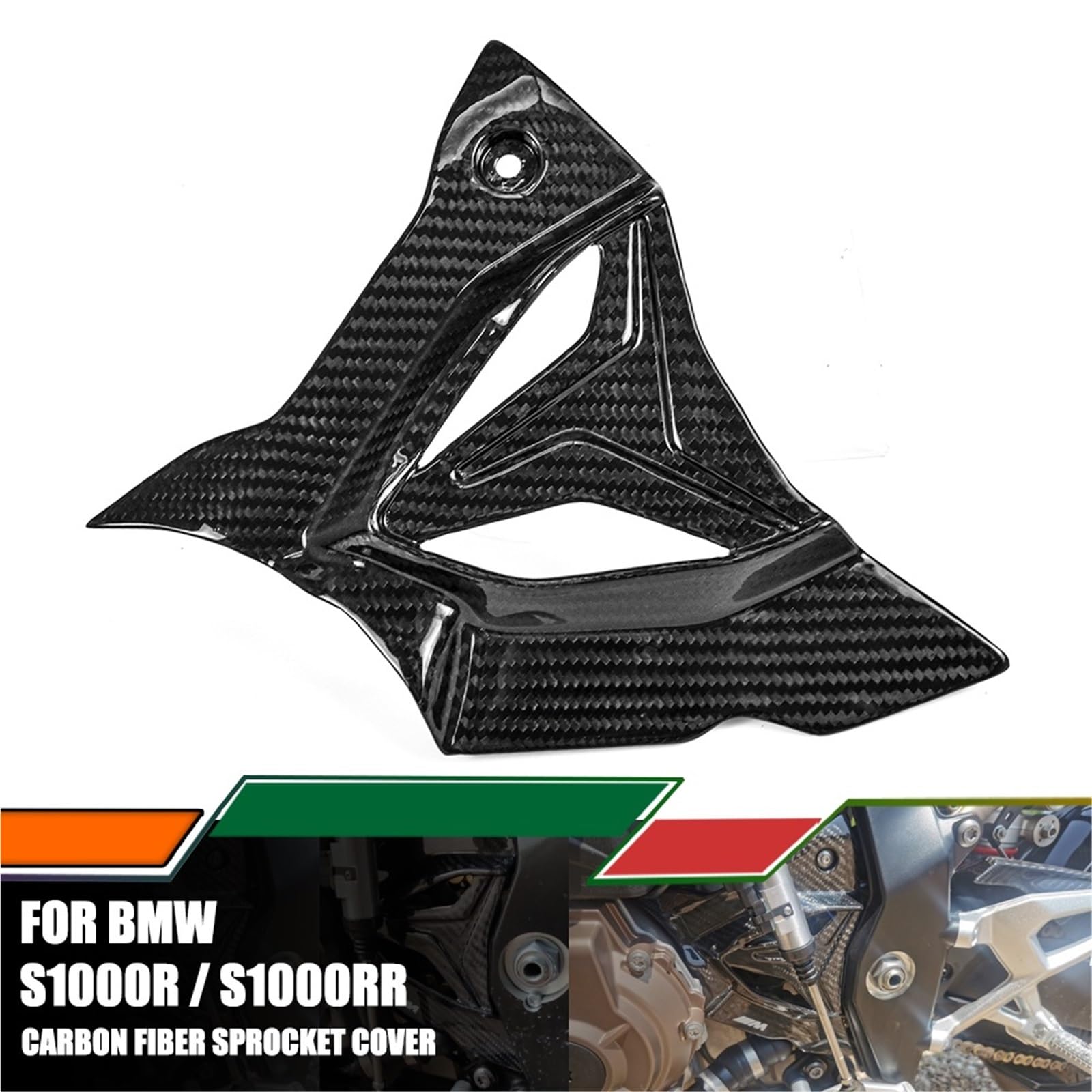 Moto Pignone Protezione Adatto per BMW M1000R S1000RR 2019-2023 S1000R 2021 2022 Kit carenatura moto in fibra di carbonio per copri pignone