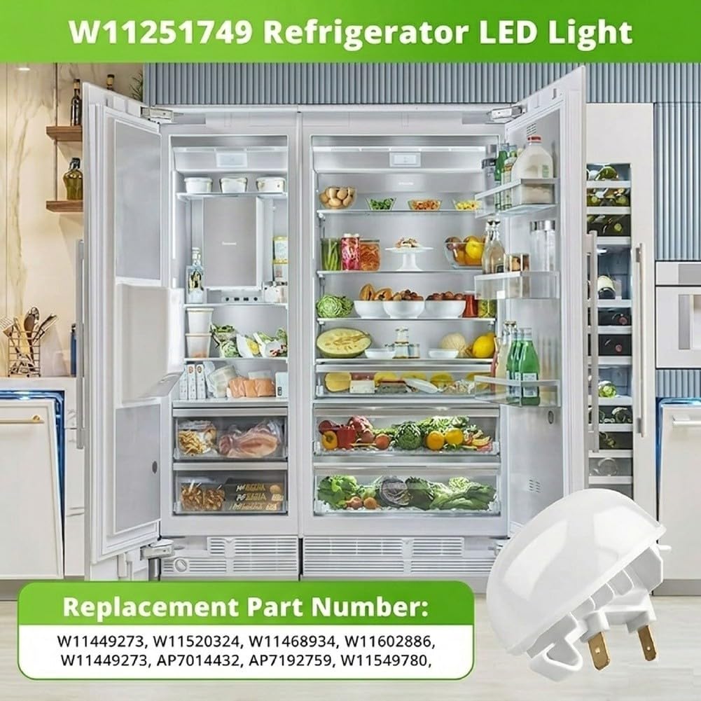 Repuesto Interior Nevera LED 110V para fácil Instalación Repuesto