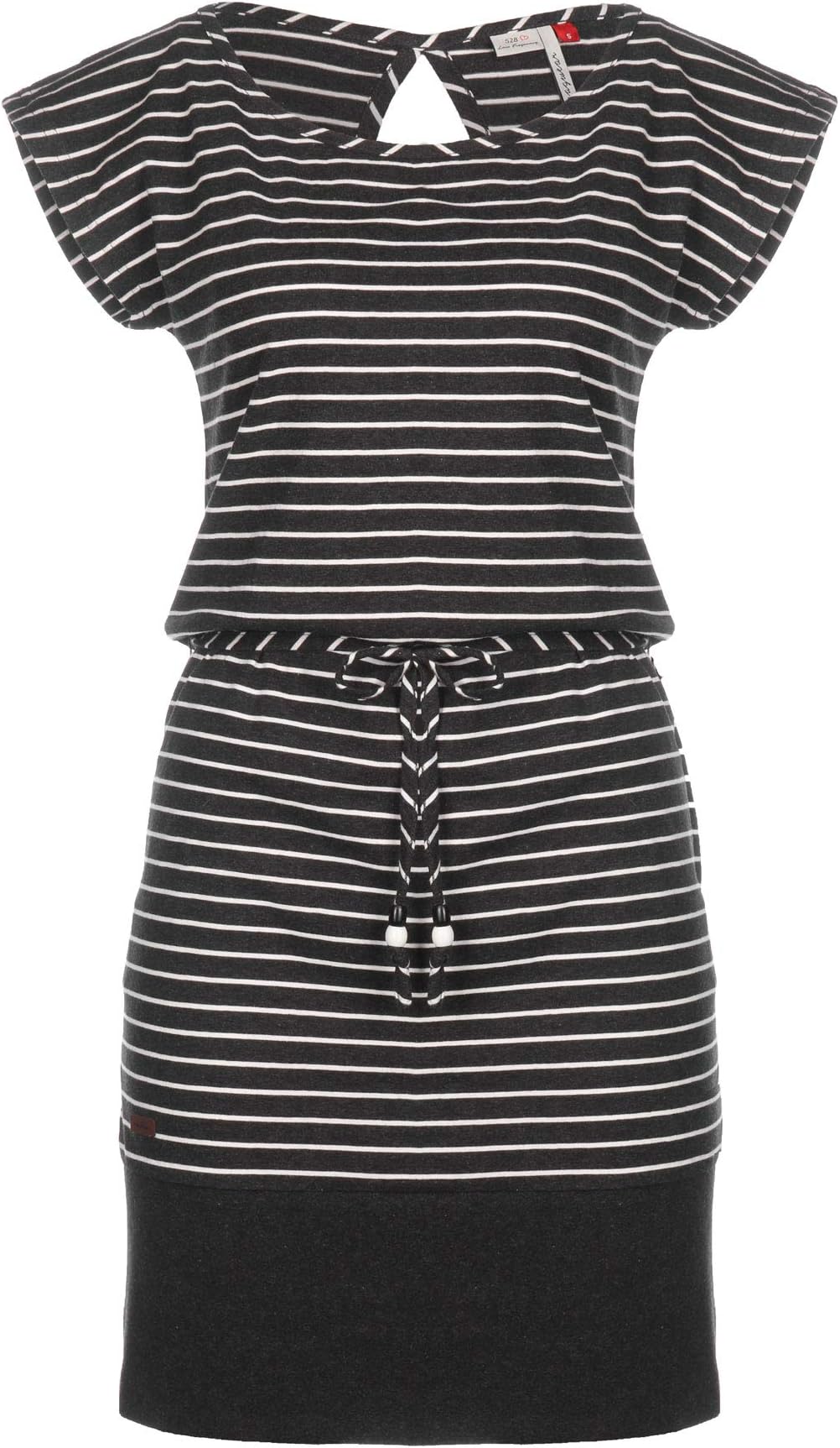 Ragwear Soho Stripes Dress Black White L