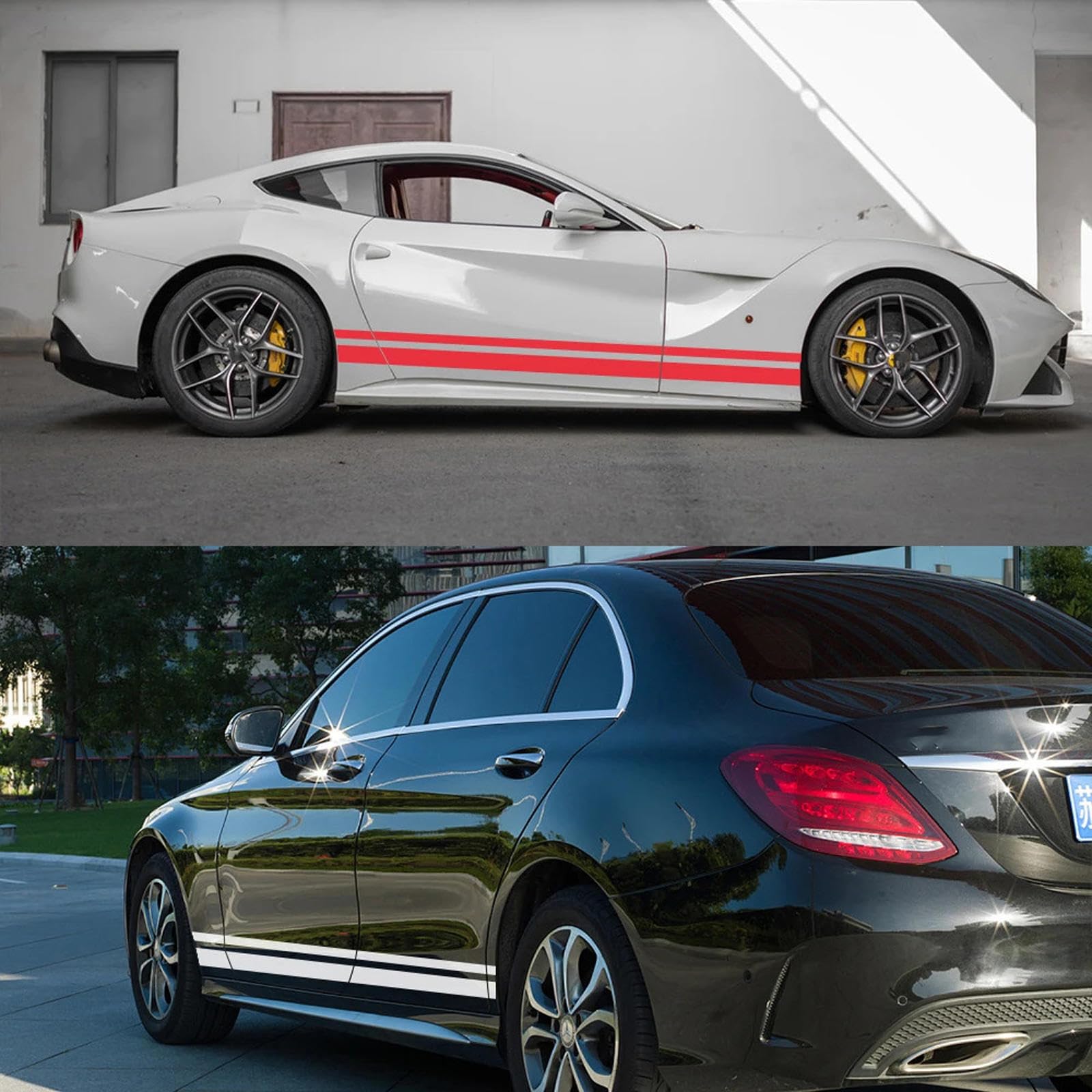 Naklejki na progi samochodu, pasują do Audi BMW Kia Honda Nissan Toyota Ford Hyundai Subaru Renault Dacia VW Ford Jeep Auto Tuning Naklejka