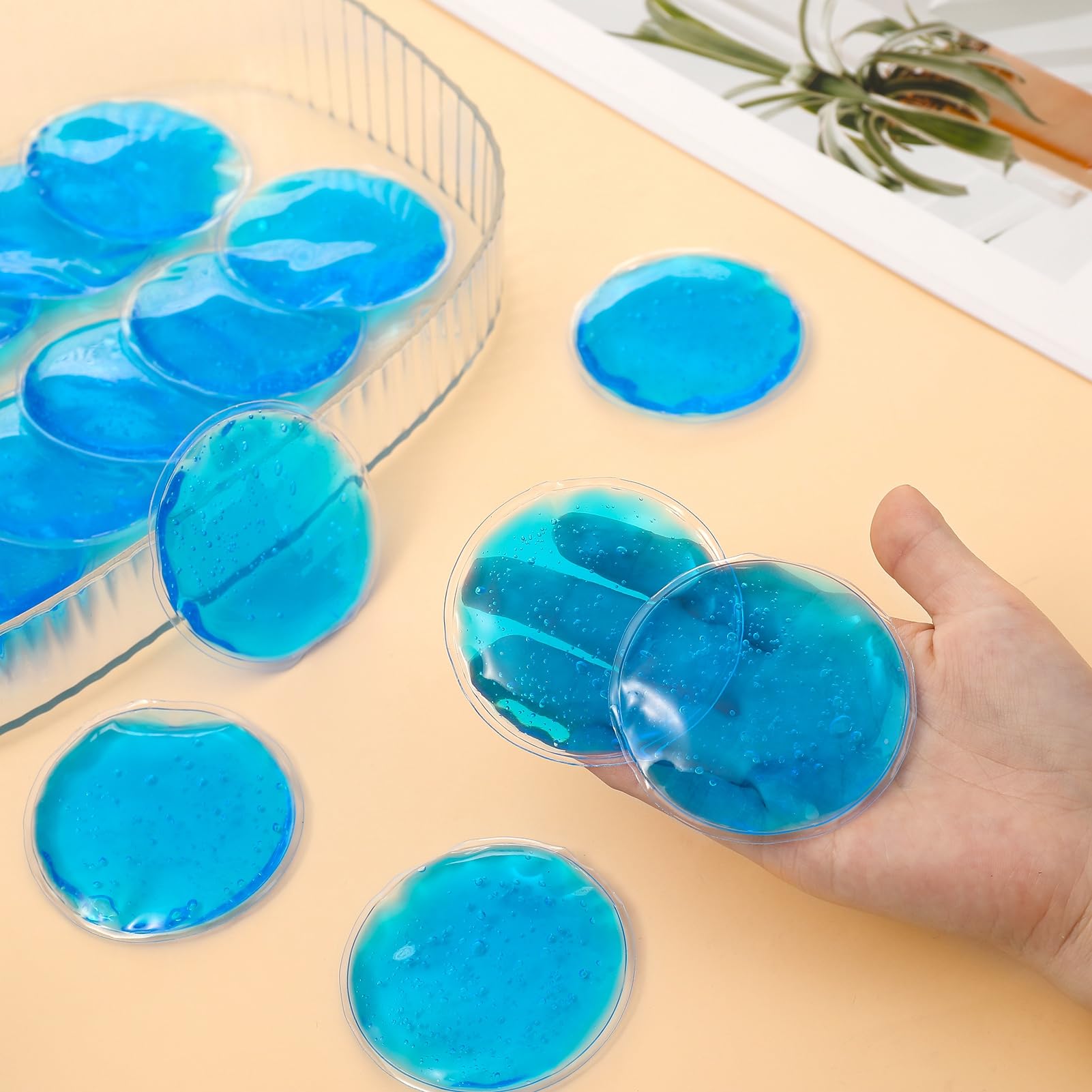 Lot de 20 compresses de glace réutilisables pour blessures, compresse chaude et froide pour le visage, les dents de sagesse, la chirurgie du sein
