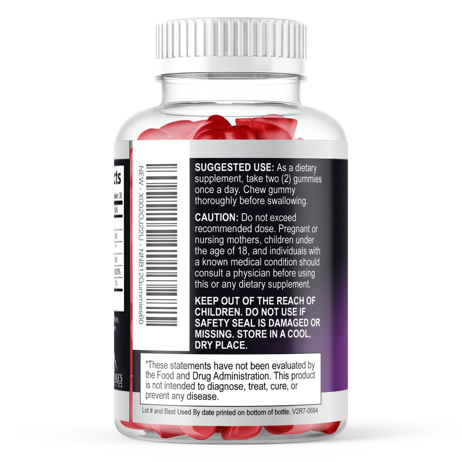 Vitamin B12 Gummies 3000 mcg - 3X Strength Energy Gummies with Vitamin B12 - Metabolism & Immune Support - Vegan Energy B12 Gummy Supplement for Adults - Tasty Raspberry Flavor - 60 Gummy Vitamins — Amazon image 8
