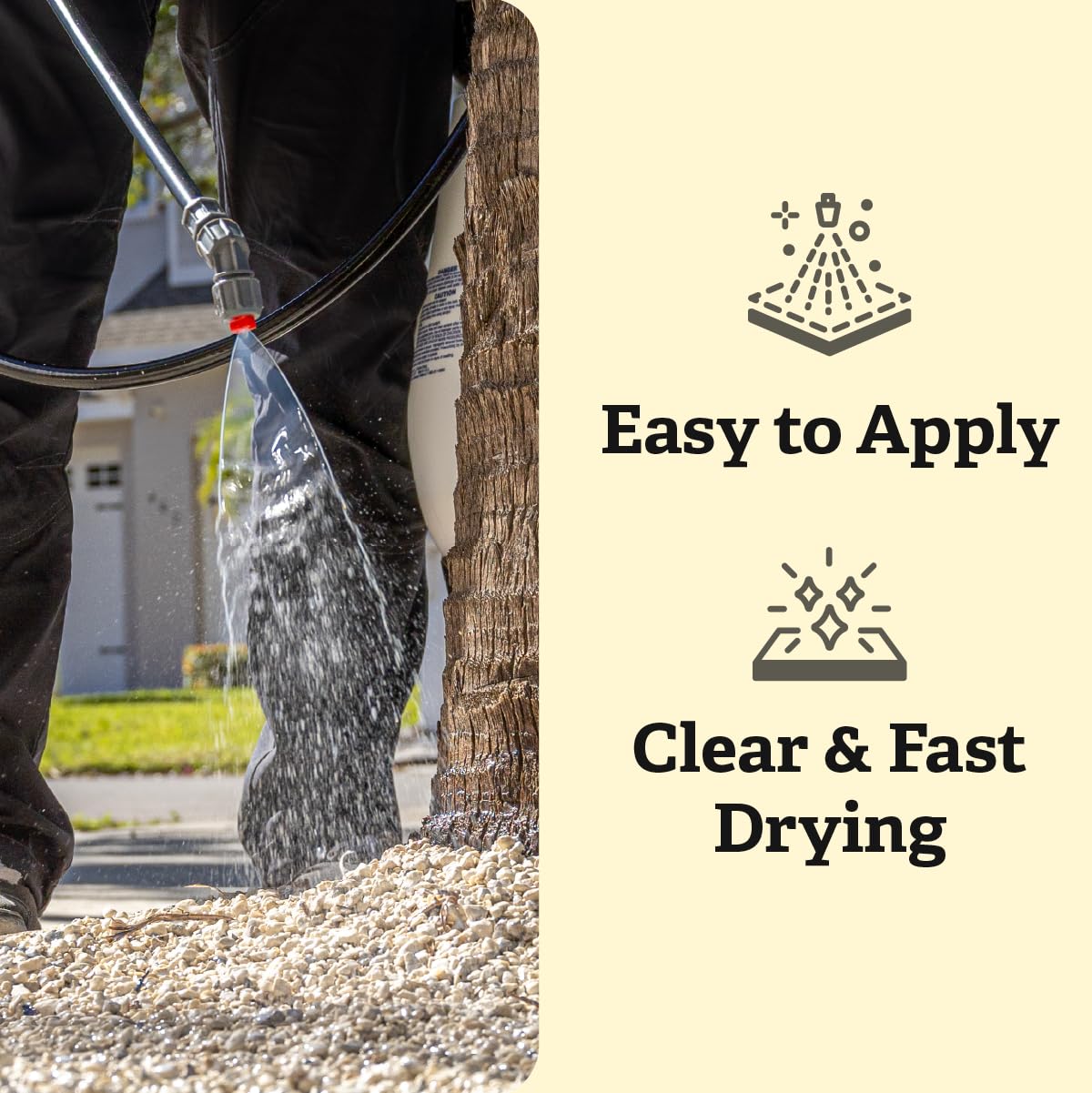 TerraLock Bed & Border Bond Mulch Glue Adhesive for Landscaping, 1 Gallon. Easy Spray, Easy Hold. Perfect for Mulch, Pea Gravel Large & Small, Rock, Straw and Stone, Pega para Piedras de Jardin