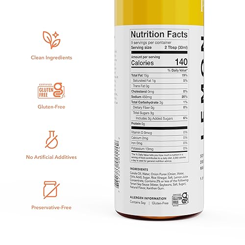 Miniatura 2 de Aderezo de Limón Pietro Dressing, 9.3 oz. - Marinada Natural y Deliciosa para Verduras, Ensaladas de Pasta, Pollo, Carne de Res, Cerdo, Mariscos -