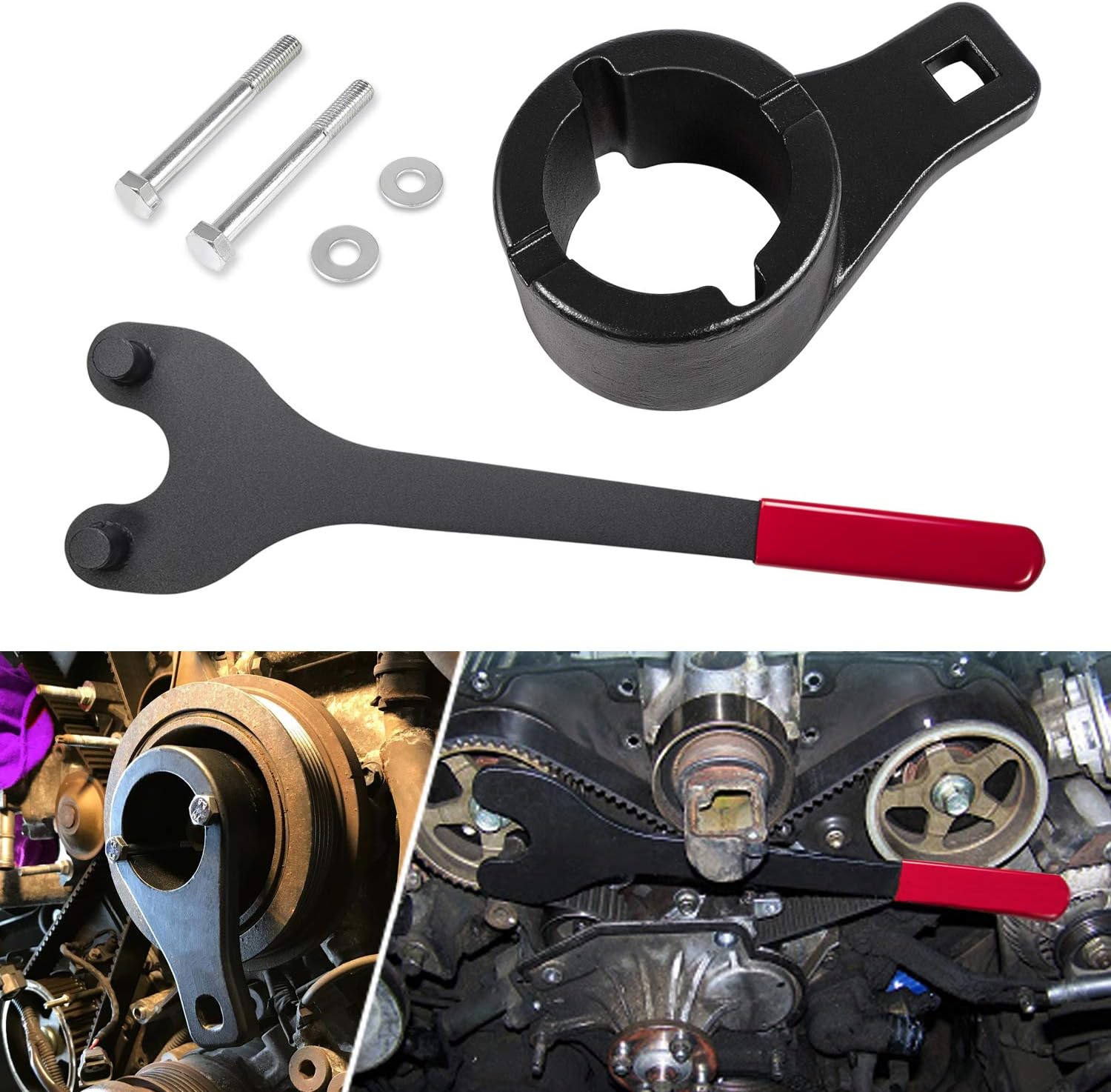 Harmonic Damper Pulley Holding Tool Crank Removal Wrench