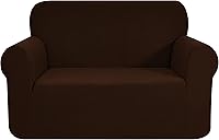 Vista 66 de CHUN YI - Funda elástica de 1 pieza para sillón grande, funda protectora suave de Jacquard con elastano, detalle de cuadros y parte inferior