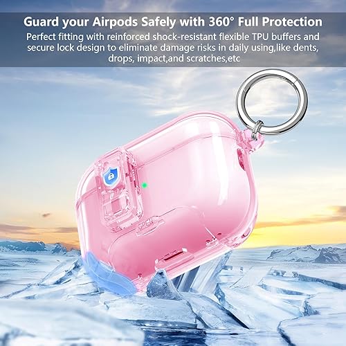 Vista 64 de Funda para Airpods 3, funda transparente con bonito oso para AirPods de 3ª generación 2021, funda protectora de TPU suave a prueba de golpes, Airpod