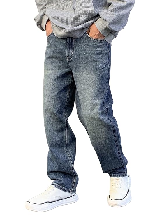 URBAN POCKETS Jeans for Men | Casual Jeans for Men | Loose Fit Denim Streetwear Pants (U-10-17)