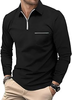 Sponsored You’re seeing this ad based on the product’s relevance to your search query.Learn more about this advertisement HMIYA Men's Polo Shirt Long Sleeve Cotton Polo Shirt Breathable Casual T-Shirts with Pocket