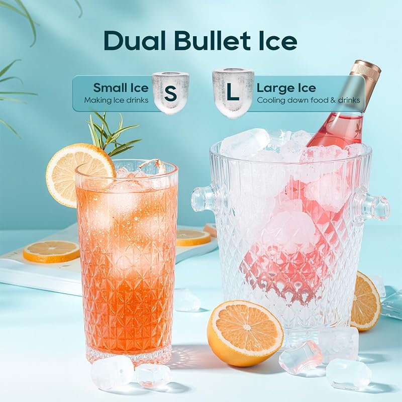 BREEZOME Ice Maker Countertop, 9 Ice Cubes in 6 mins, 26.5LBS /24H image 4