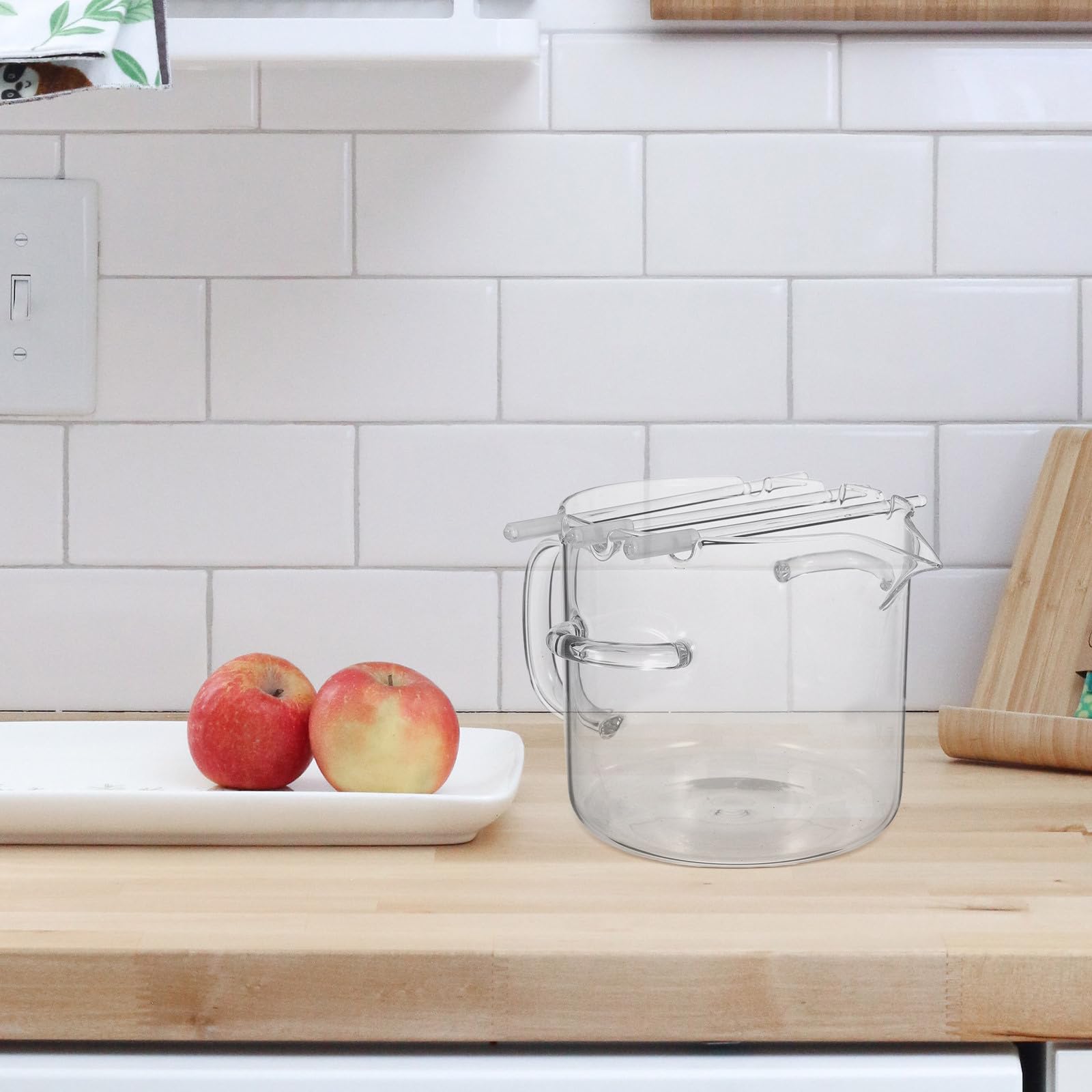 Cabilock Vaso Cottura in Vetro 2,1 per Microonde, 74 Oz, Antiaderente