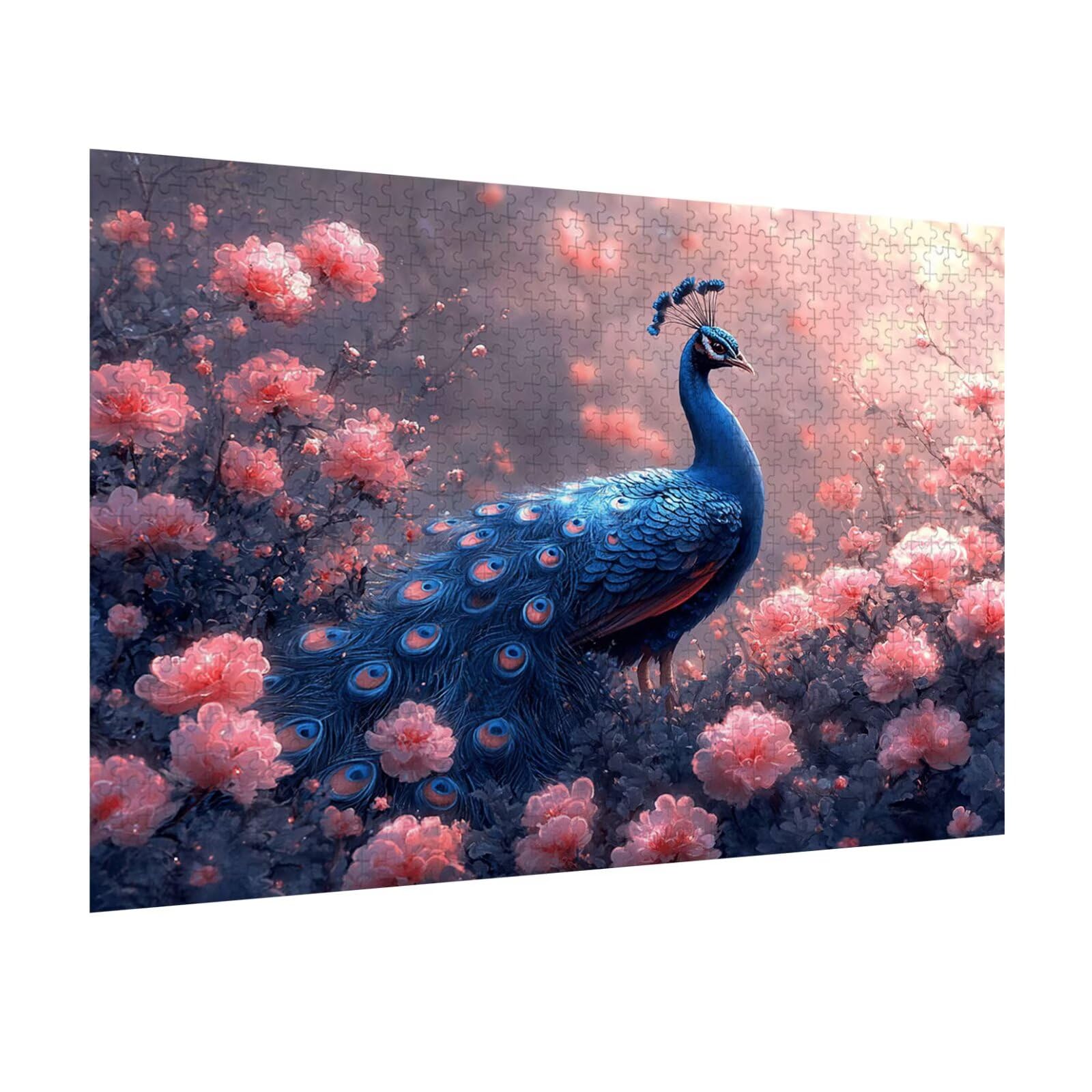 Puzzle 4000 Pezzi Paone Puzzle Classici per Gioco Familiare, n-381 | Impossibile Puzzles, Intrattenimento Creativo, Rilassamento e Intelligence, Regalo per Amore e Amico, Decorazioni Casa, Fiori