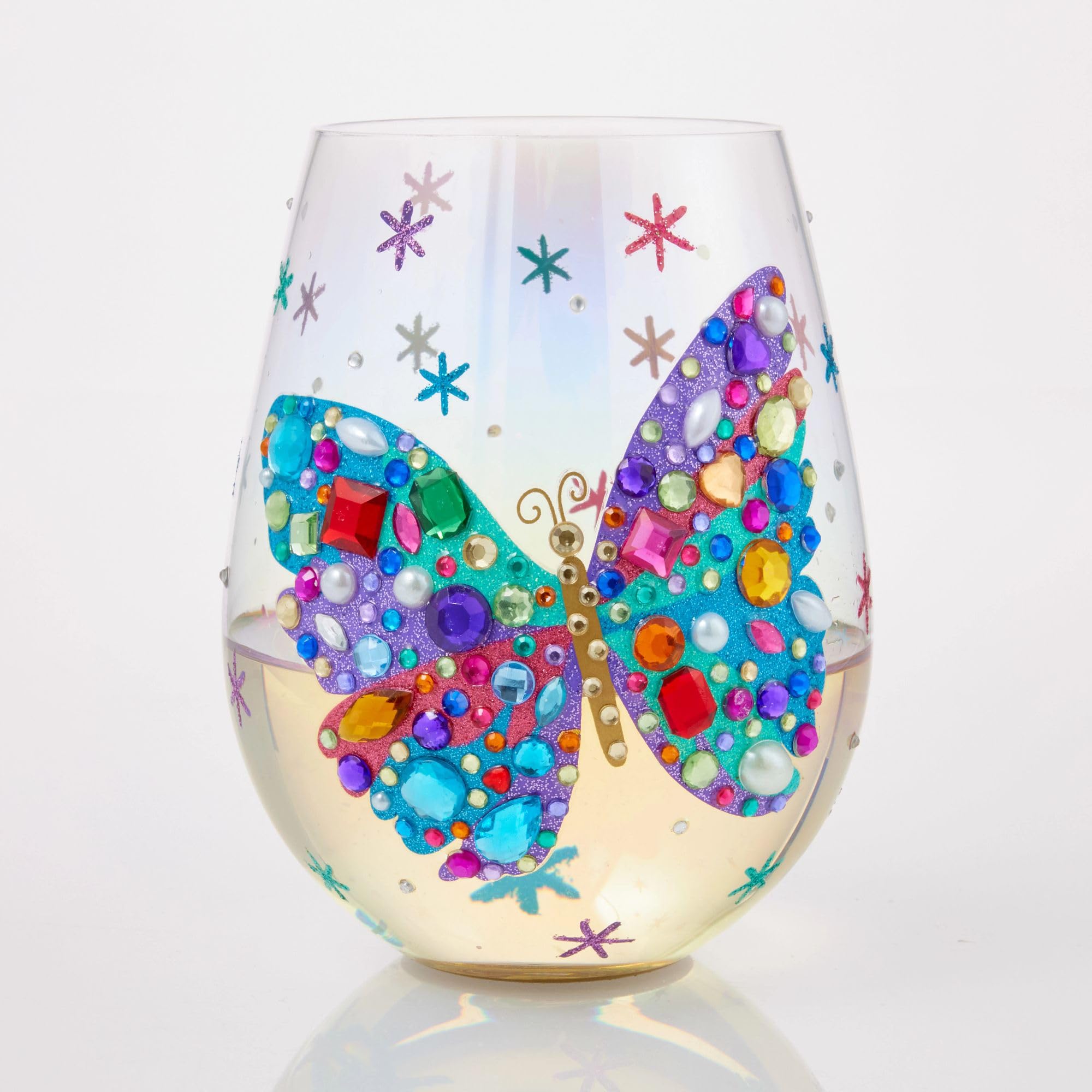 Enesco Lolita Butterfly - Copa de vino sin tallo