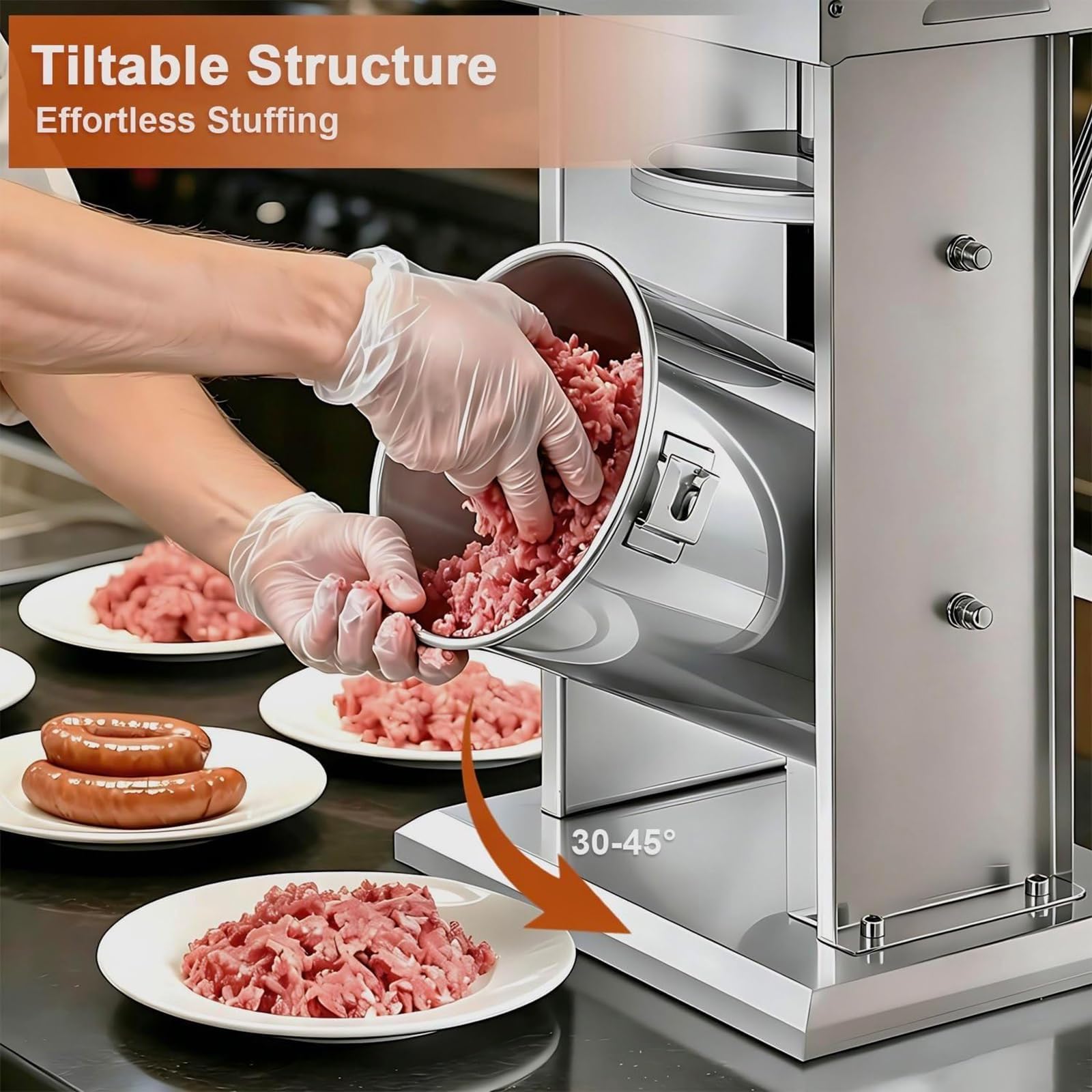 Machine à farcir les saucisses électrique,Fabricant de saucisses commercial