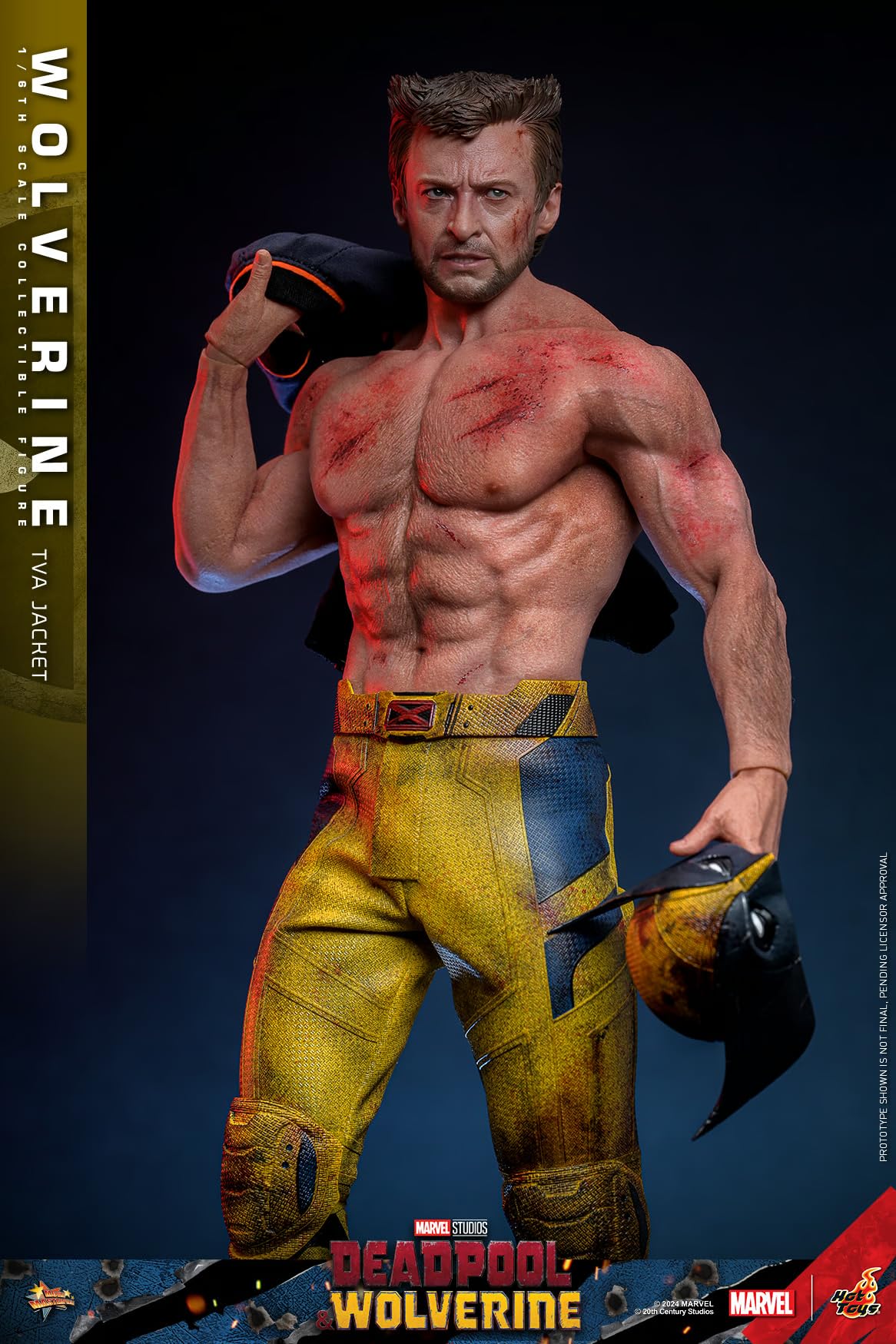Hot Toys Marvel Comics Deadpool & Wolverine Wolverine (Versione con Giacca TVA) Figura da Collezione 1/6 Scala 30 cm