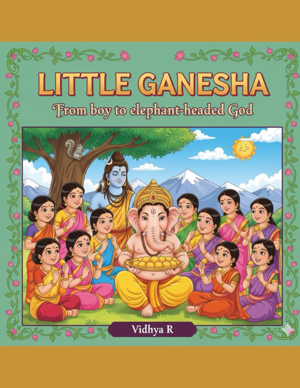 Little Ganesha: From Boy to Elephant-headed God (Coloring Books: Indian Mythology)