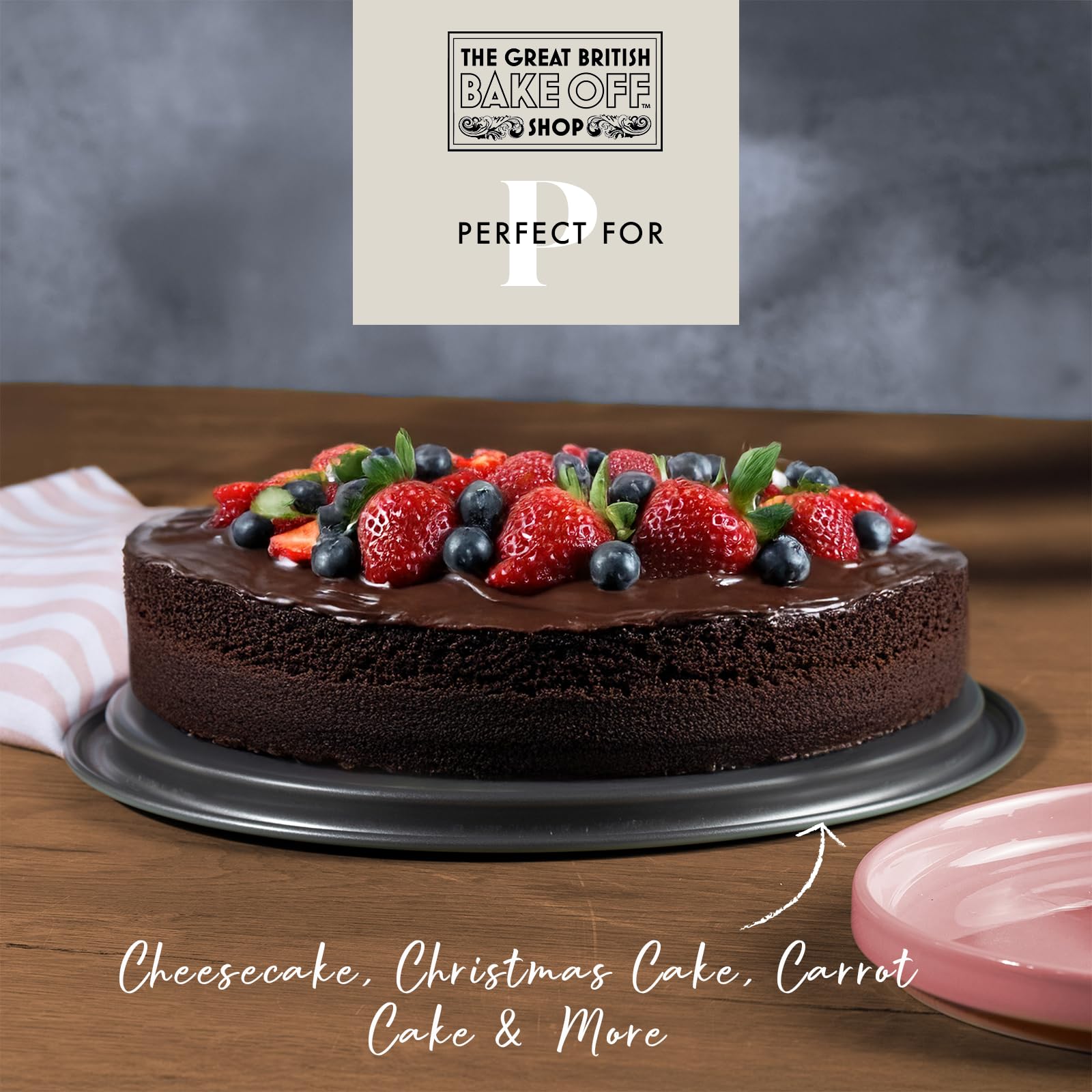 The Great British Bake Off Springform Cake Tin for Baking Cheesecake Tin, Large Round Spring Form Pan - Image 3