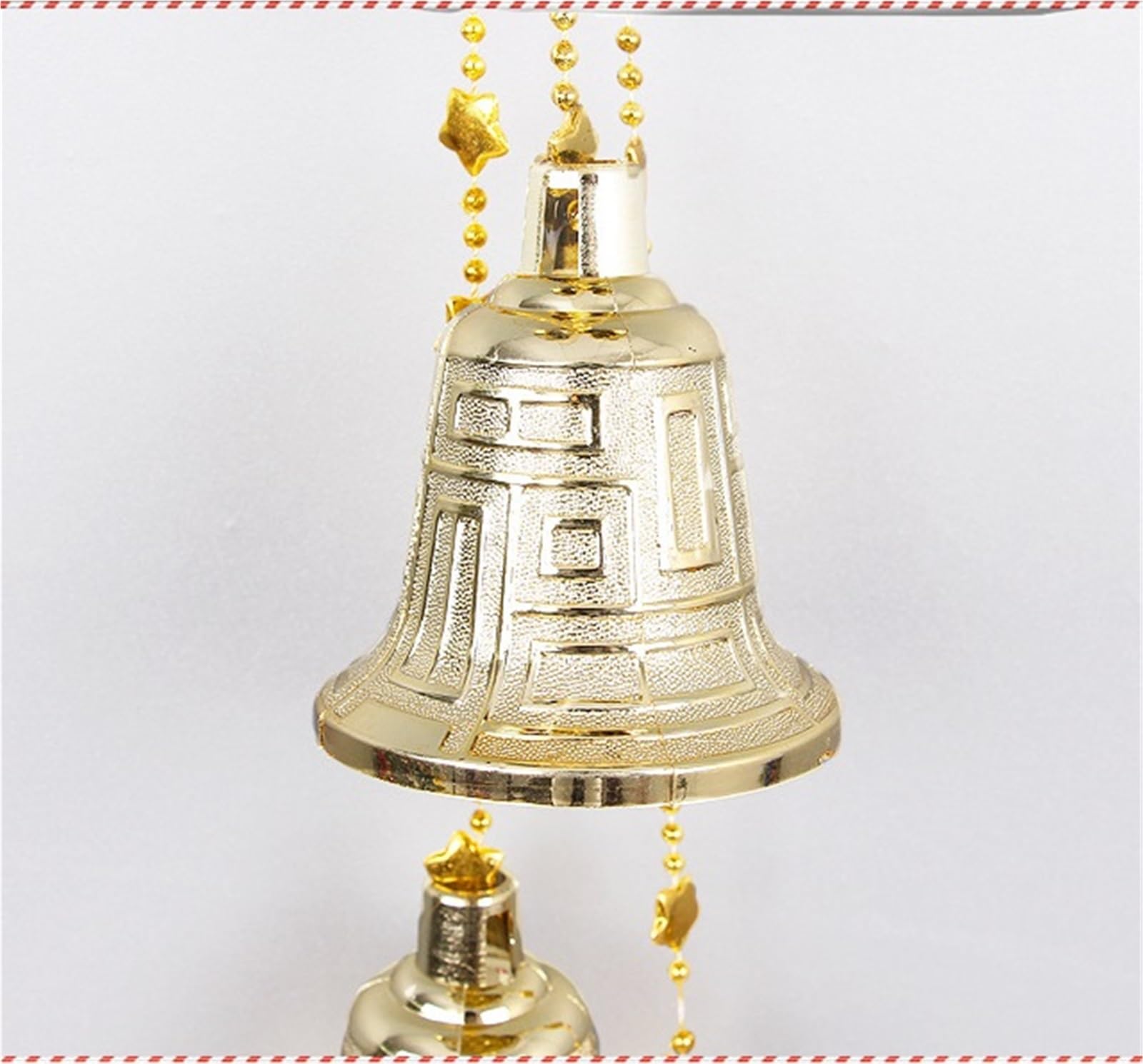 Campane Natalizie Decorazione Campane Da Appendere For Decorazioni Natalizie 2 Pezzi For Albero Di Natale Portafortuna Con Fiocco Campanelle Di Natale(Gold)