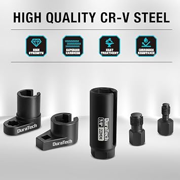 DURATECH 5PCS O2 Oxygen Sensor Socket Set