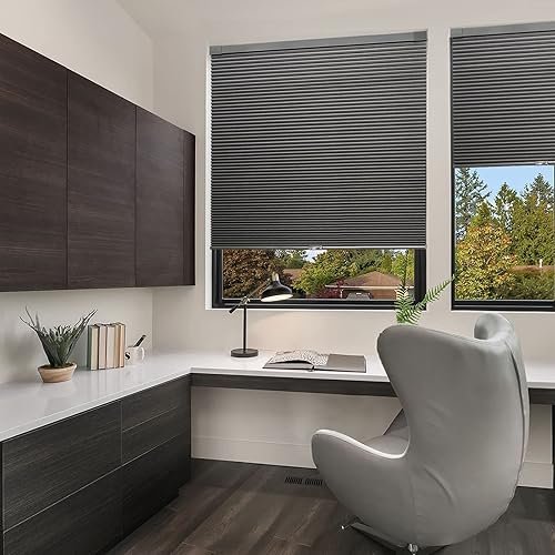 Miniatura 5 de LazBlinds Persianas celulares opacas sin cables, sin herramientas, sin taladro, persianas plisadas para ventanas, 20 pulgadas de ancho x 48 pulgadas