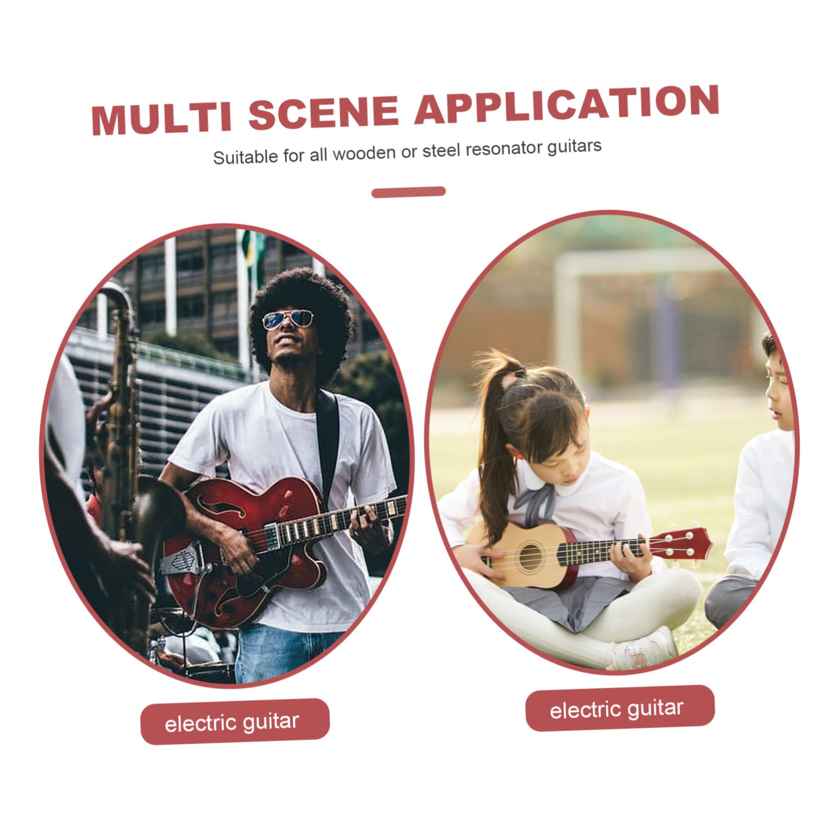 FUNOMOCYA Dobro Repair 6 String Guitar Tailpiece Black Metal for Resonator or Wooden Body