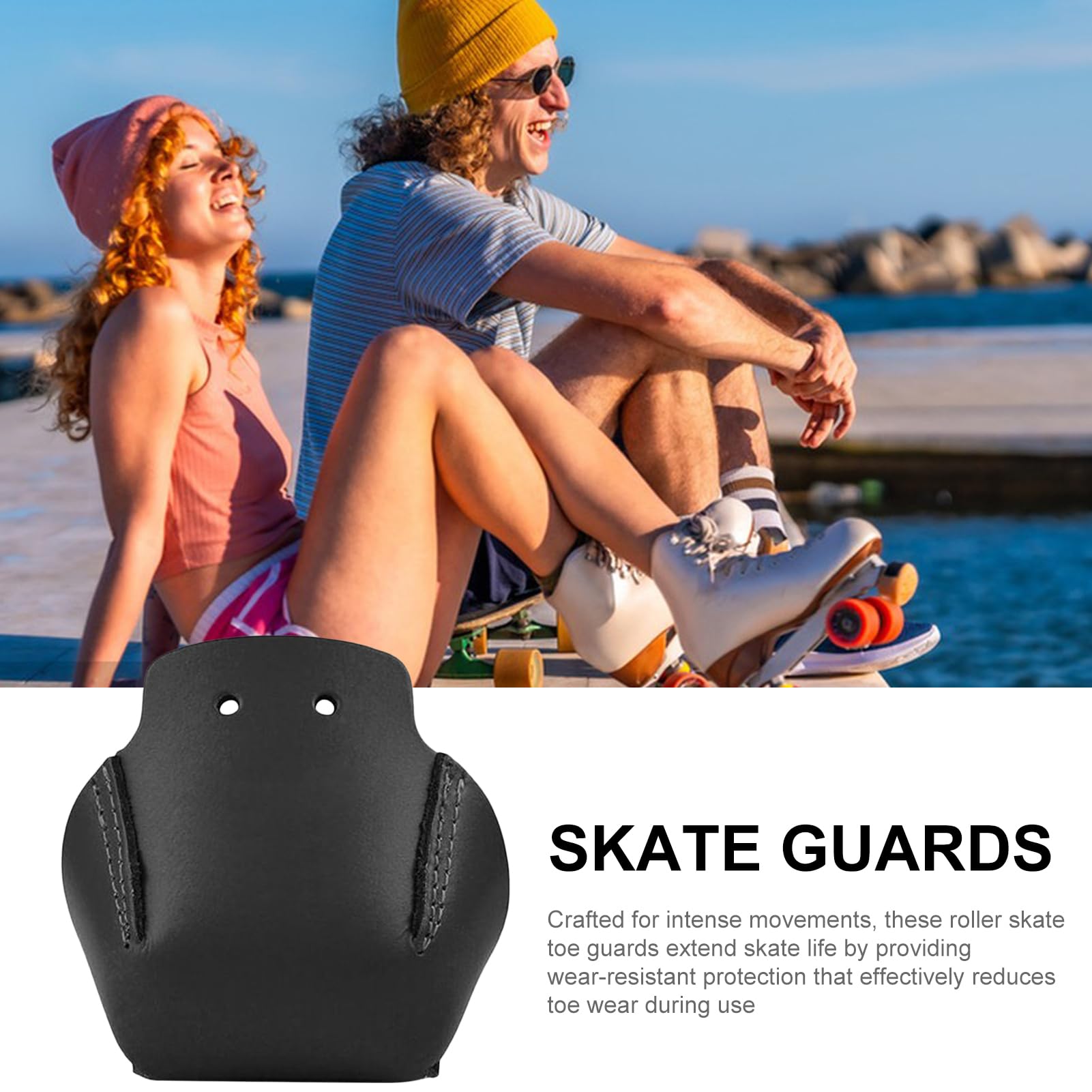 Protège-orteils En PU Pour Patins à Roulettes – Anti-friction, 5x7.5x10.5cm, Pour Débutants