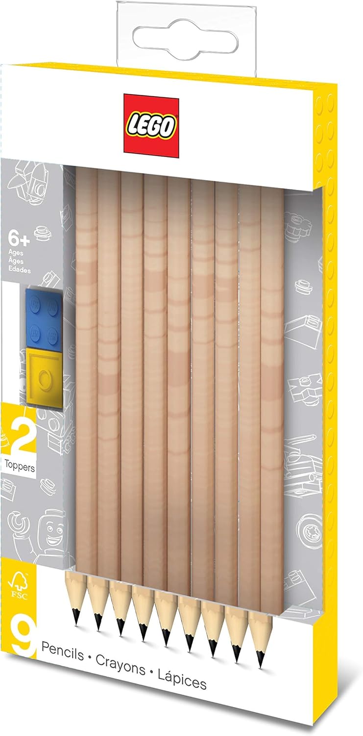 LEGO Stationery 9 Pack Graphite Pencil LEGO Stationery 9 Pack Graphite Pencil