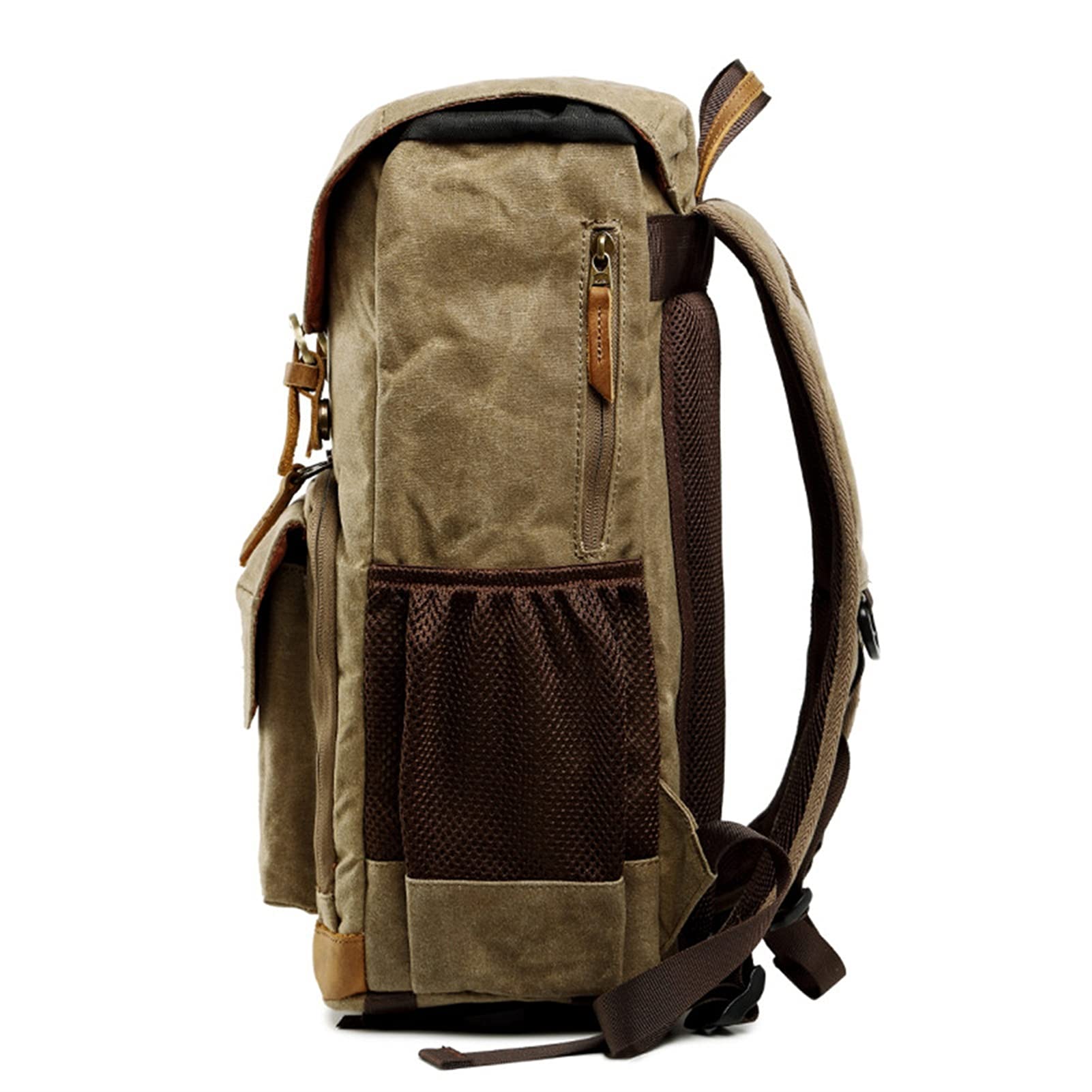 Fotorucksack Kamerarucksack Kameratasche Kamera-Rucksack Canvas DSLR Kamera-Beutel Mens-Freizeit-Weinlese-beiläufigen Geschäfts Rucksack Wandern Reisen Daypack für DSLR Kamera und Zubehör