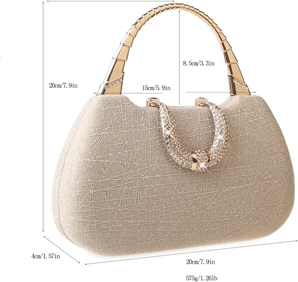 Popular Flash Portable Dinner Bag Female Hand Bag Dress Banquet with Small Square Bag