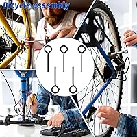 Vista 7 de Paquete de 5 llaves Allen de 1/8 pulgadas, llave hexagonal para puerta de barra de empuje, llave hexagonal estándar con bucle completo, llaves Allen