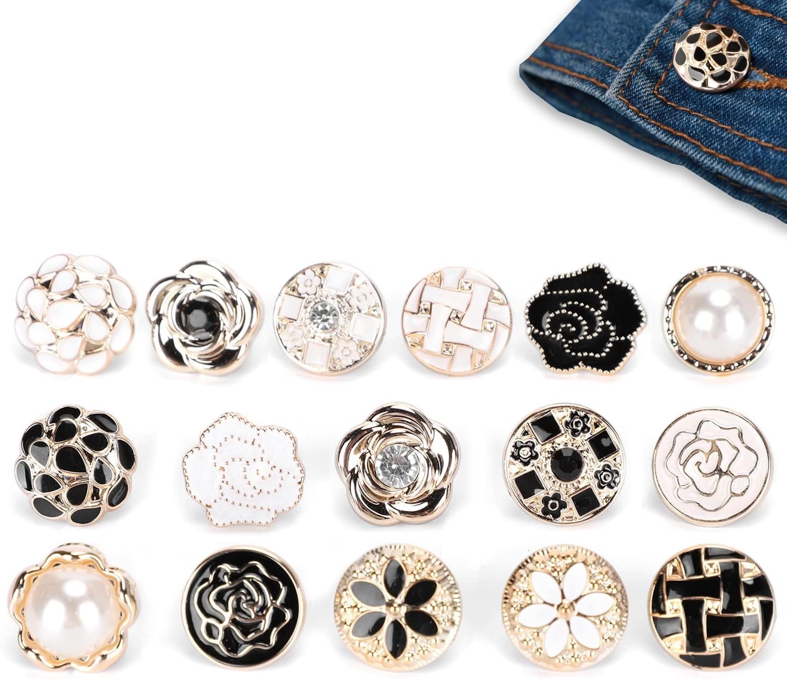 CUHZA 40 Pièces Broche De Boutons, Boutons De Broche De | FindTheDeal