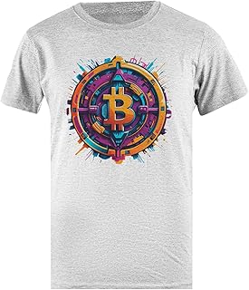 Bitcoin Supernova Szara Koszulka Męska Basic Z Bawełny Cotton Male T-Shirt Grey Men