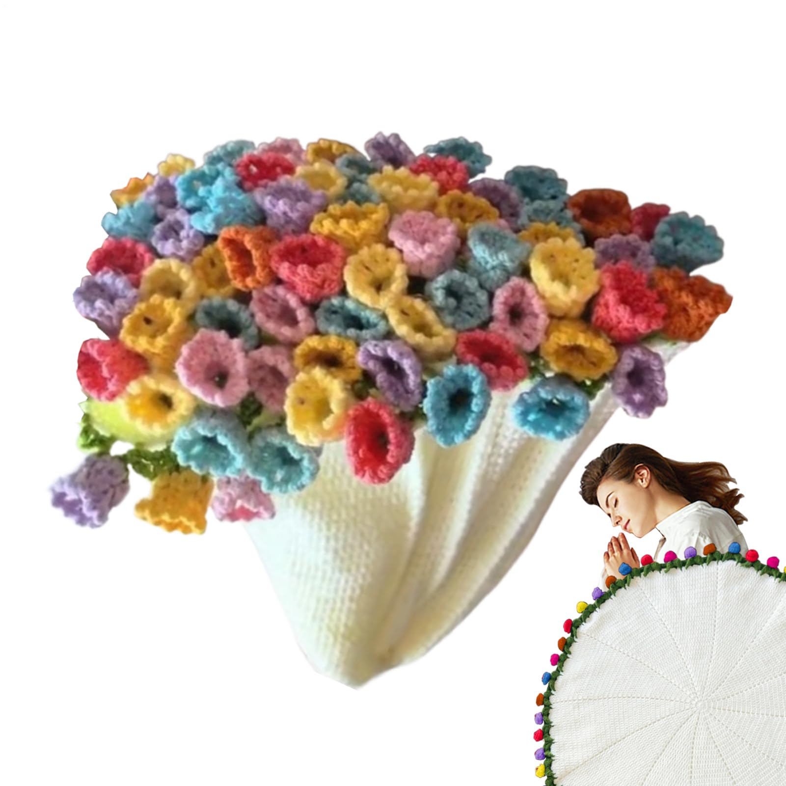 Kit couverture crochet débutants avec guide pour fabriquer un tapis lavable - 8
