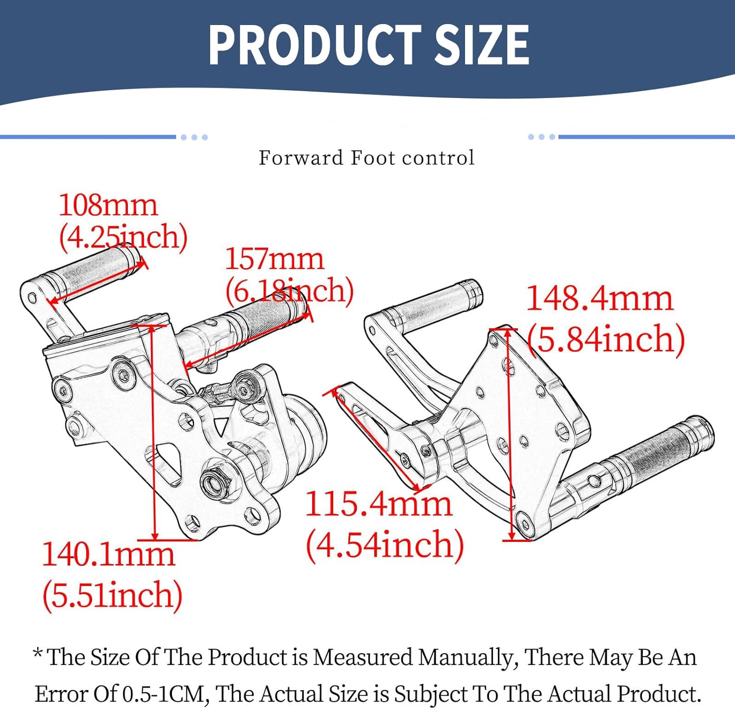 Forward Controls Foot Pegs Levers Linkages Kit Knurled For Harley 2000-2017 Softail Cross Bones Breakout Softail Springer Rocker C Night Train Heritage Springer Blackline (Black)