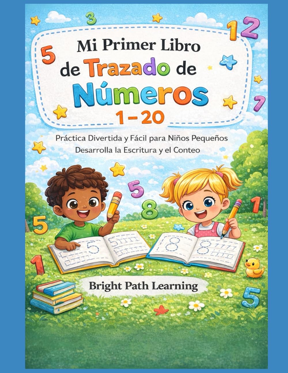 Mi Primer Libro de Trazado de Números: Aprende a Escribir del 1 al 20: Práctica divertida y fácil para niños pequeños