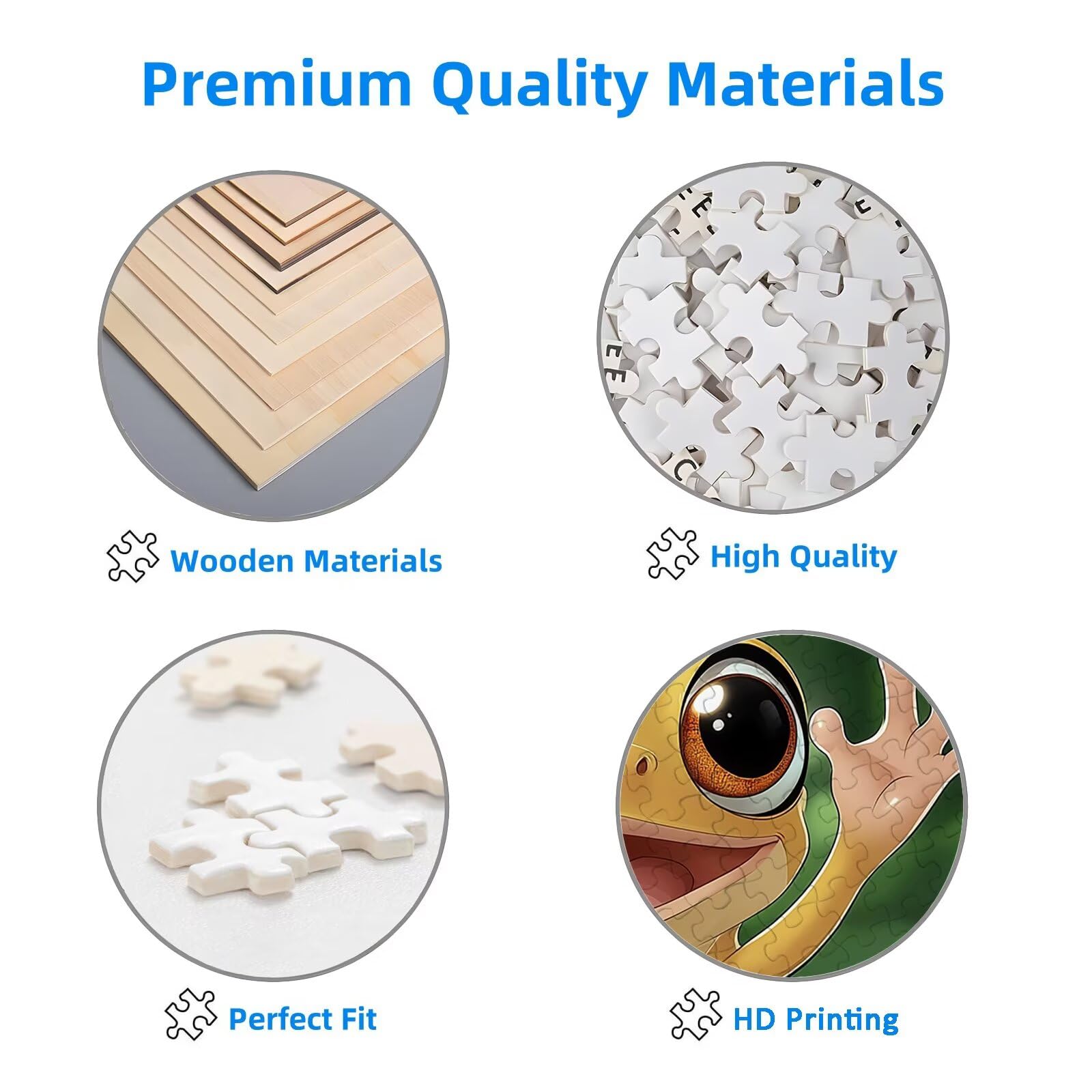 Puzzle 1500 Piezas, Puzzle Rana con Caja para Adultos, DIY Animal Rompecabezas Madera para Adultos, 1500 Piezas Rompecabezas Desafiante, para Decoracion Hogar, Regalo Mujer, Regalo Hombres, -1626