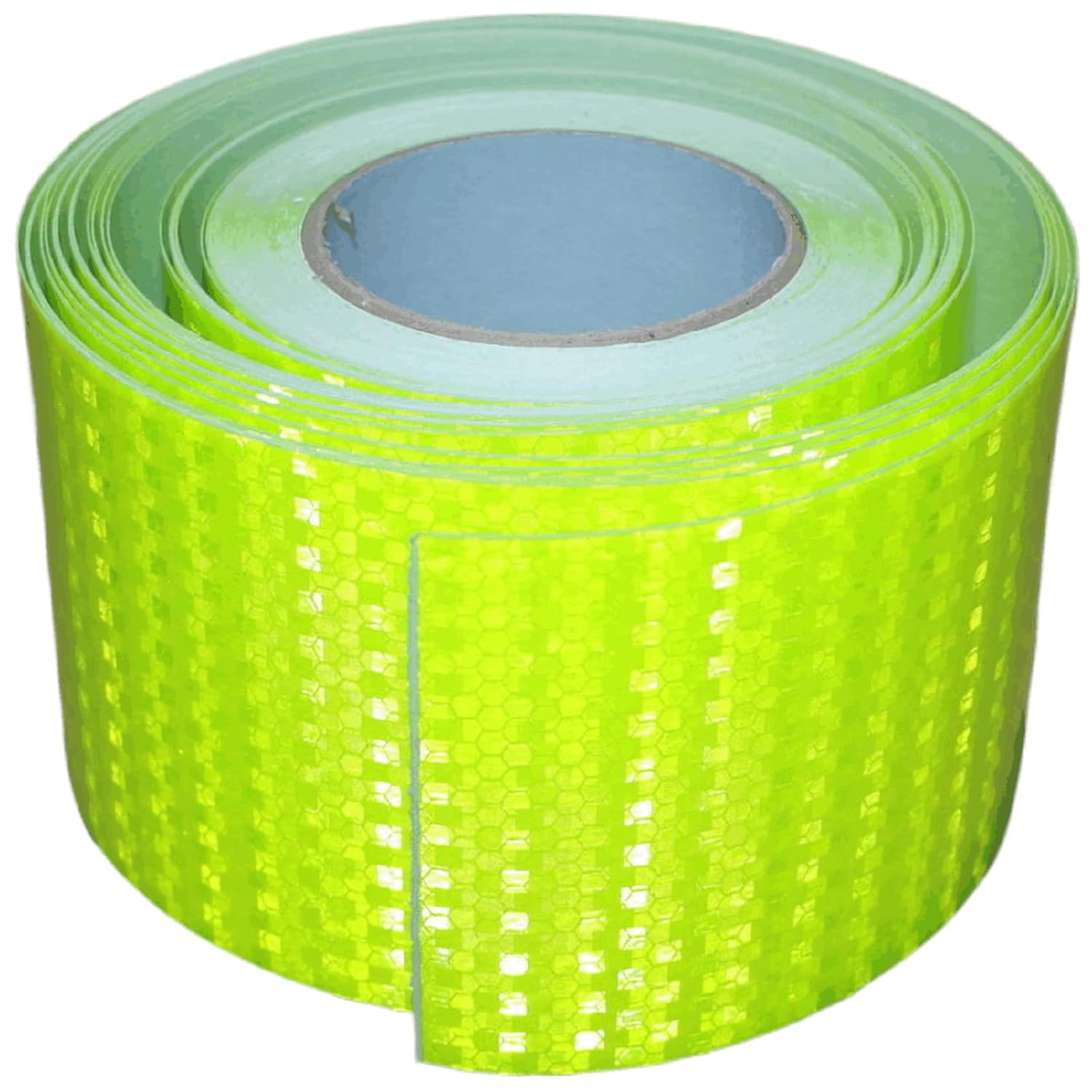 Fluorescent Green Reflective Tape 4 inch Wide, Outdoor Waterproof Safety Adhesive Stickers, High Visibility Industrial Marking Tape (168 feet)