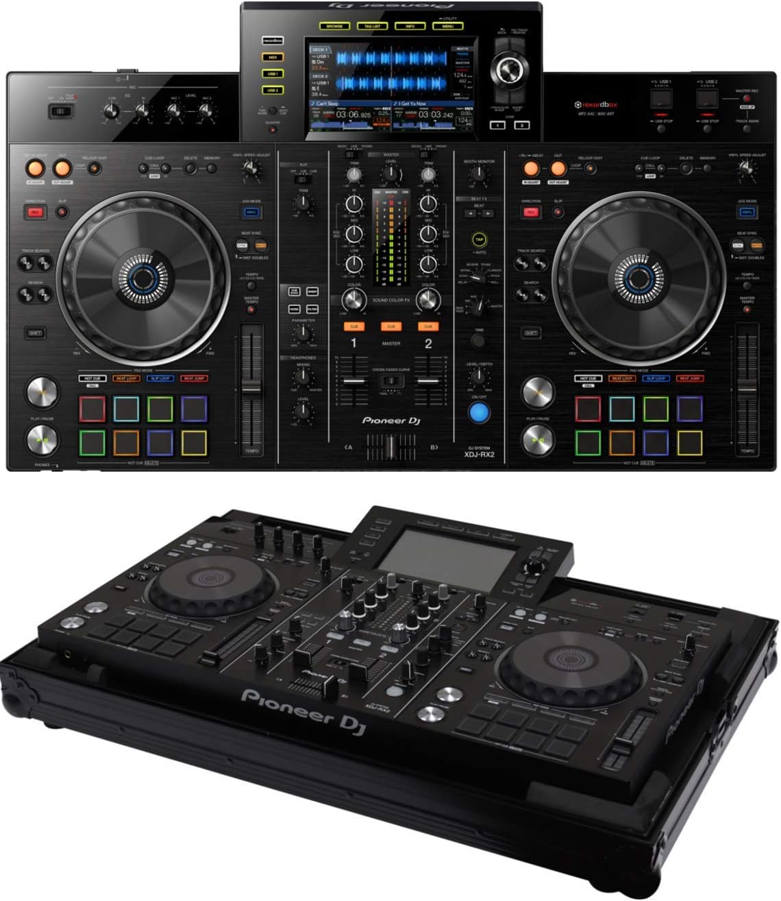 Pioneer DJ XDJ-RX2 + Pioneer DJ DJC-FLTXDJRX2 Case Bundle