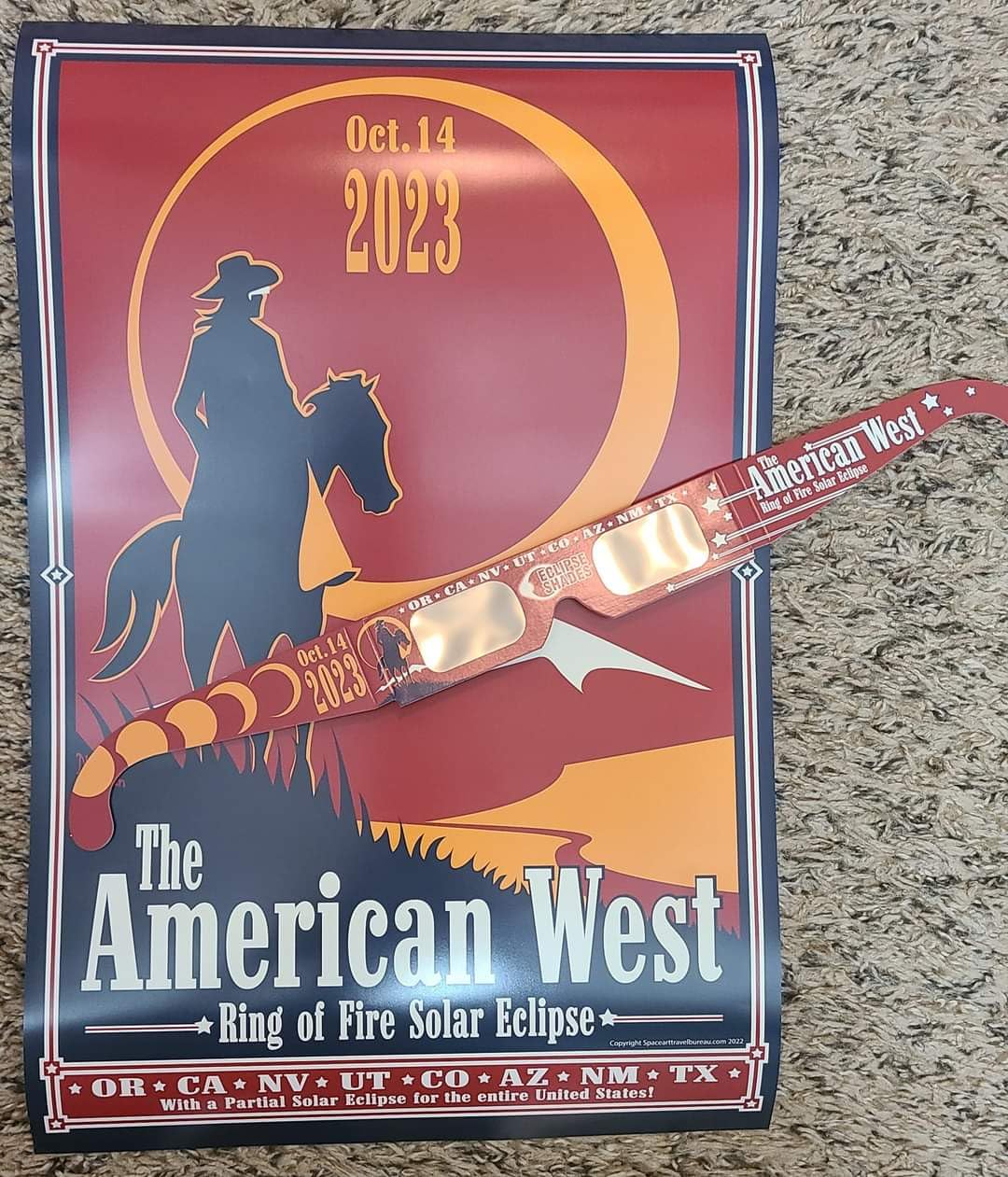 Safe eclipse glasses