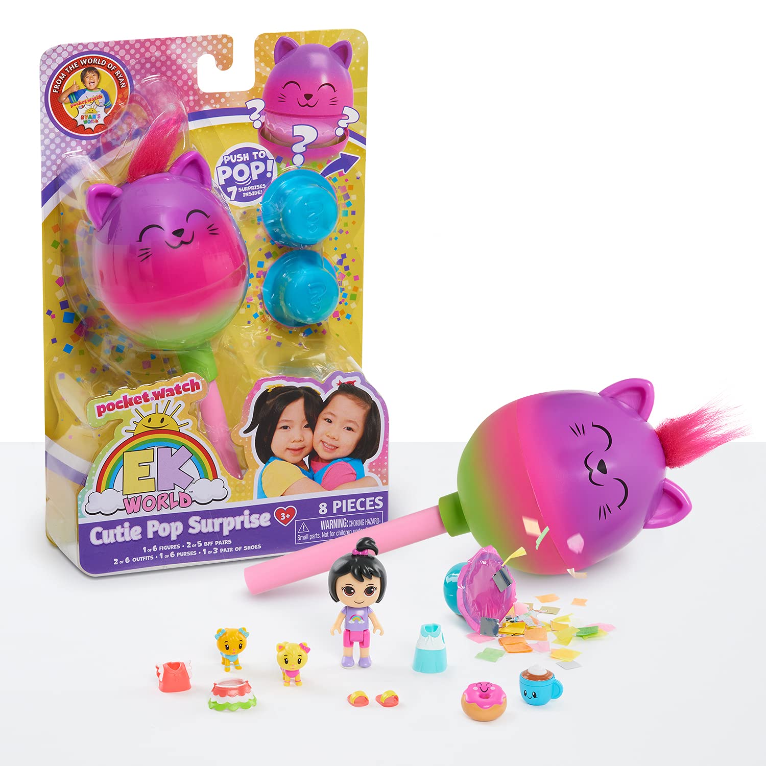 EK World Cutie Pop Surprise, Includes 7 Surprises, Kids Toys for Ages 3 Up