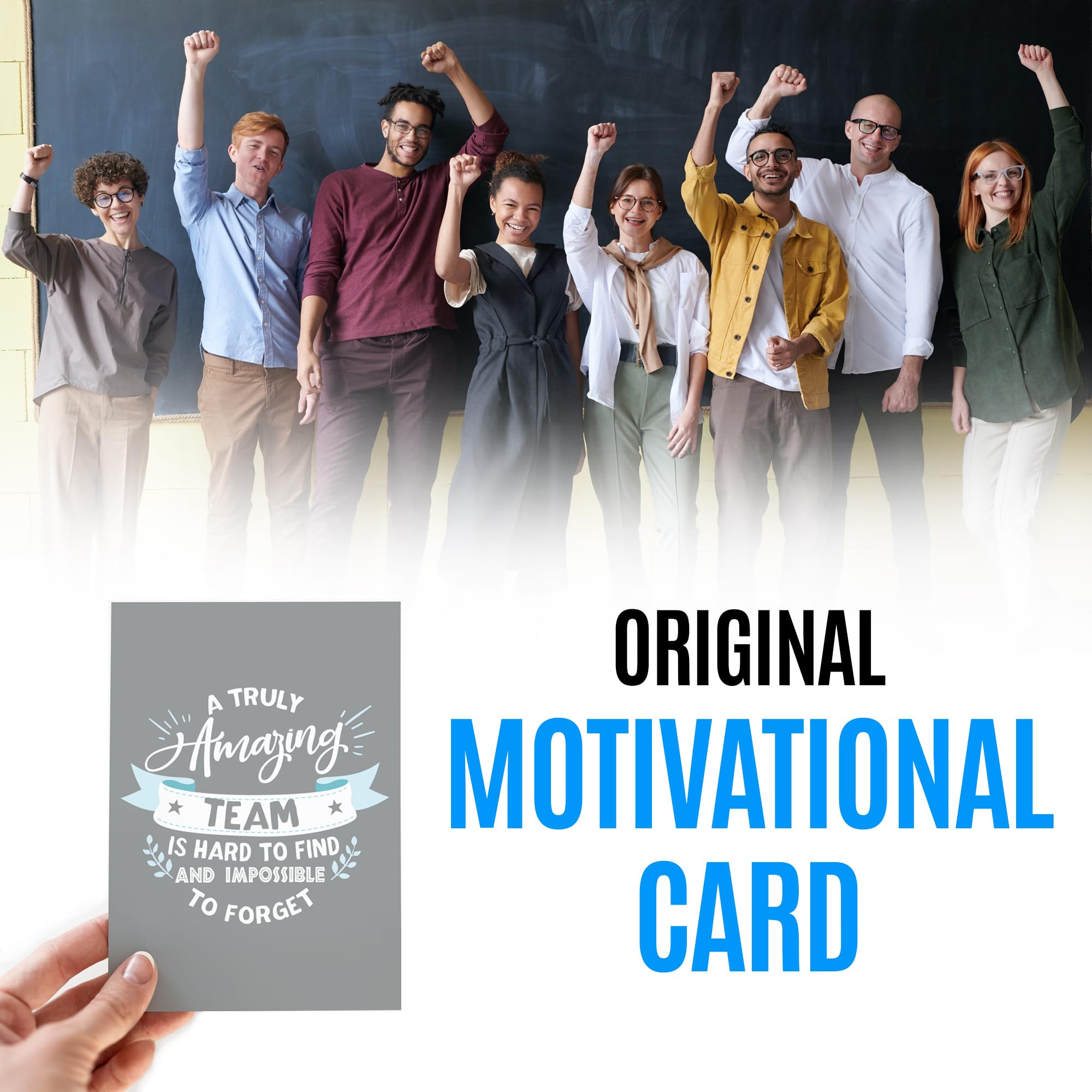 Lot de 25 cartes d'équipe avec enveloppes | Idée de carte parfaite pour vos employés ou volontaires qui font une excellente équipe... (liste des parents)