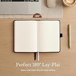 PAGELYST Blank Journal Cahier, 200 Pages,4 Carnet de bord en cuir A5 Moyenne 5,7'' x 8,3'', 100 GSM Papier épais pour croquis, dessin, peinture (Ensemble de couleurs classiques)